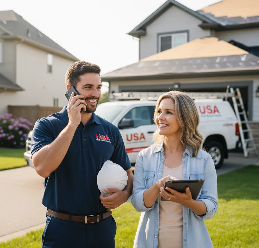 USA Roof Repair Experts customer support in Monkton